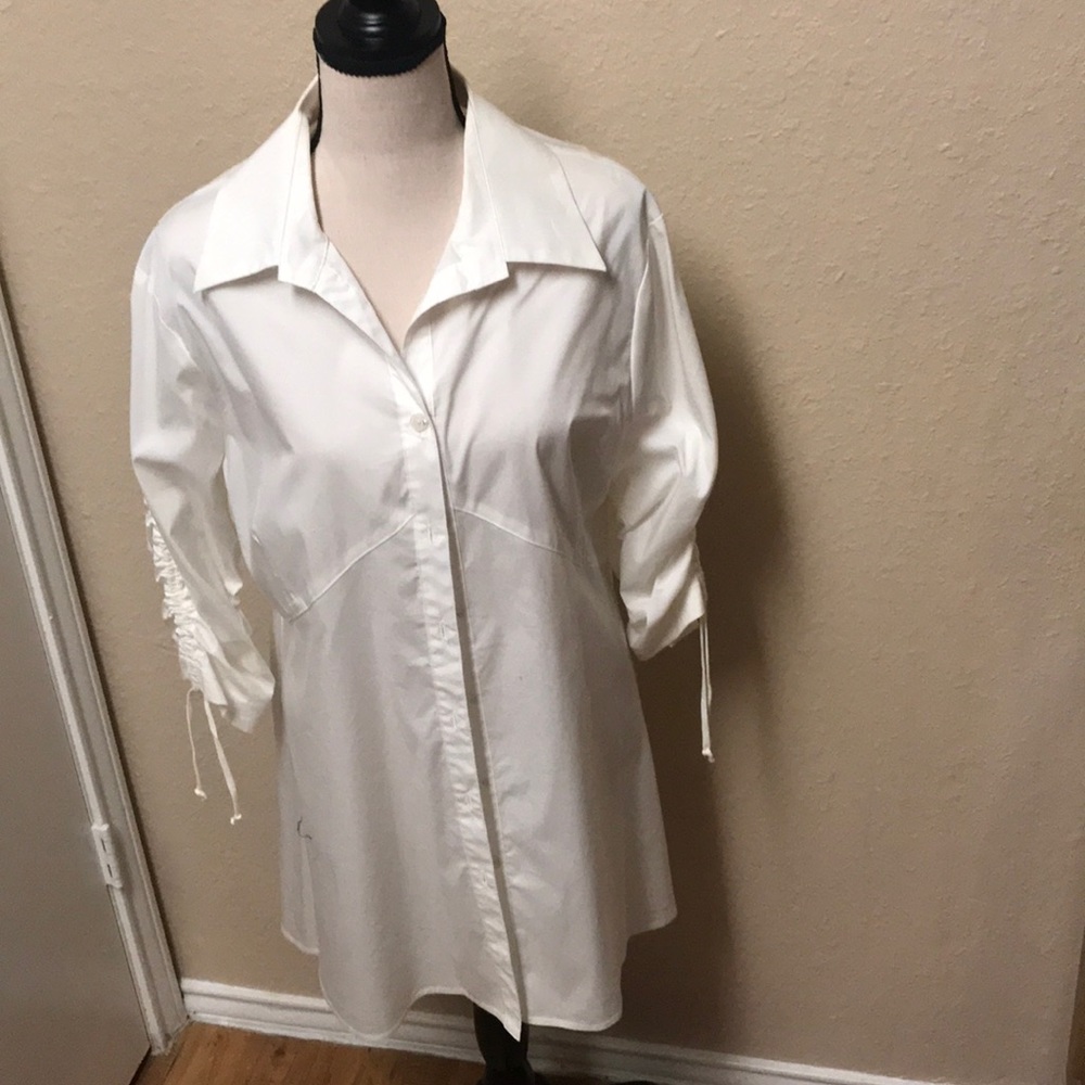 Isabel White Tunic~Size XL